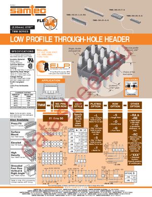 TMM-102-01-T-D datasheet  